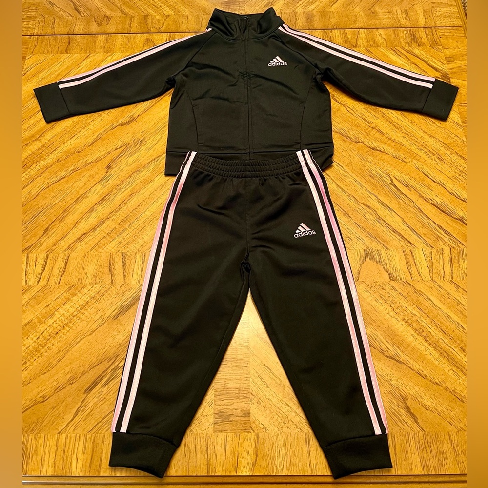 Adidas Baby Girl Toddler Track Suit Size 18 Months